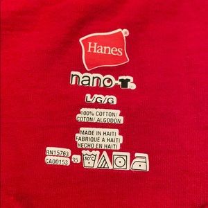 Hanes Shirts - Men’s Budweiser Red Size Large Hanes T-shirt Hanes Shirts - Men’s Budweiser Red Size Large Hanes T-shirt